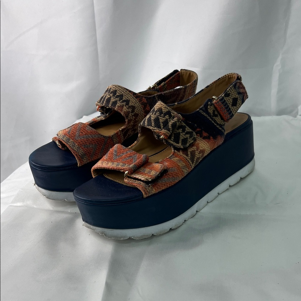 Call It Spring Multicolor Platform Sandals